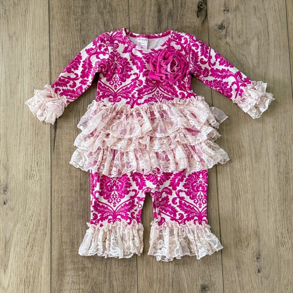 BABY GIRL BOUTIQUE PREPPY AND PRETTY PICTURE PERFECT BUNDLE SIZES 6-12months - Picture 4 of 9